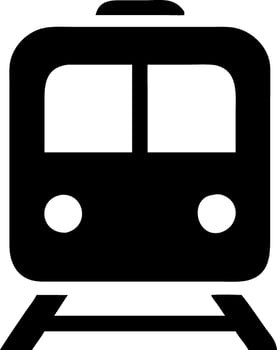 Minimalist Train Symbol for Branding vector
