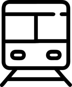 Sleek Locomotive Icon for Transport vector
