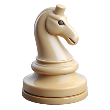 impressive traditional 3D Render Knight Chess Piece authentic png