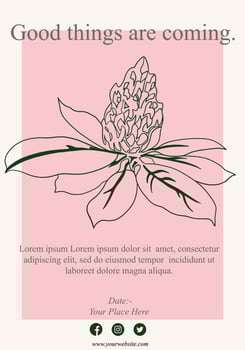 Good things are coming vector