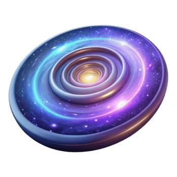 stunning modern Cosmic Spiral 3D Render genuine png