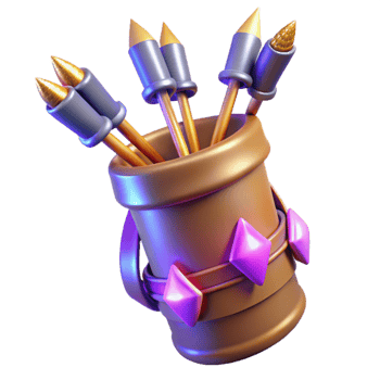 elegant classic 3D Render Golden Arrow Quiver professional png