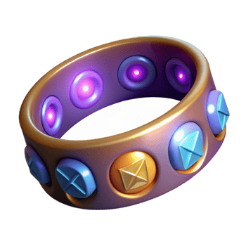 stunning classic Glowing 3D Bracelet Render exclusive png
