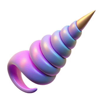 elegant classic Abstract 3D Render of a Spiral Shell authentic png