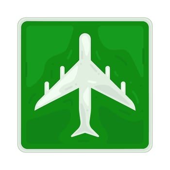 airport sign illustration vector
