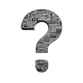 3d question mark shape query symbol punctuation is isolated on transparent background png