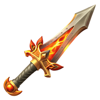 stunning modern Fiery Dagger Illustration high resolution png