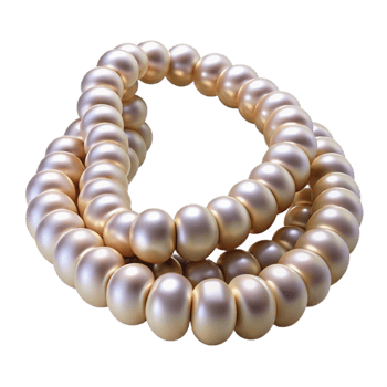 dramatic minimalist Elegant Pearl Necklace 3D Render detailed png