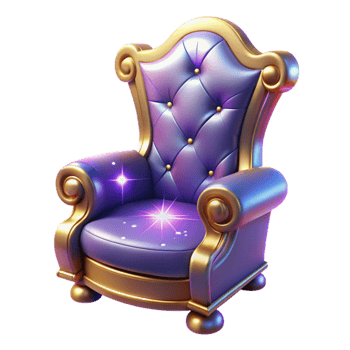 dramatic artistic Magical Throne 3D Render genuine png