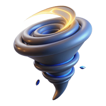 vibrant artistic Abstract 3D Vortex Illustration genuine png