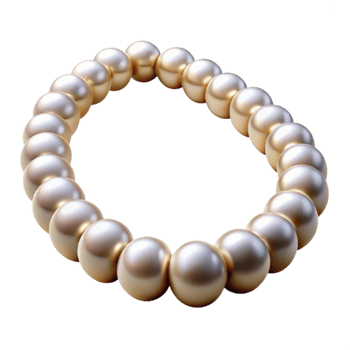 extraordinary rustic Pearl Bracelet 3D Render 4K png
