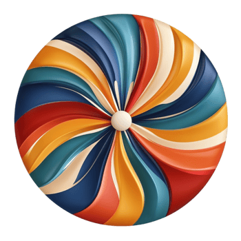 Swirled Lollipop with Colorful Stripes png