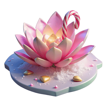 beautiful creative Pink Lotus Flower 3D Render professional png