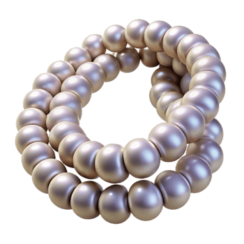 serene vintage Lustrous Pearl Bracelet 3D Render original png