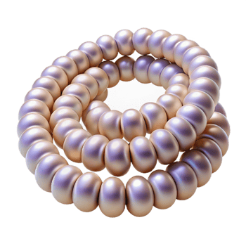 elegant artistic Lustrous Pearl Beads 3D Illustration 4K png