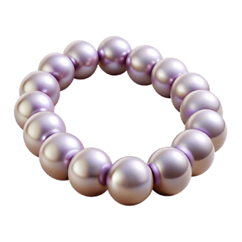 vibrant modern Lavender Pearl Bracelet 3D Render premium png