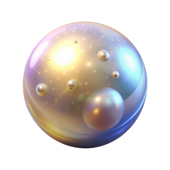 serene rustic Abstract 3D Sphere Background Golden Pearls original png