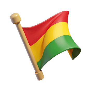 dramatic contemporary 3D Render of a Waving Flag detailed png