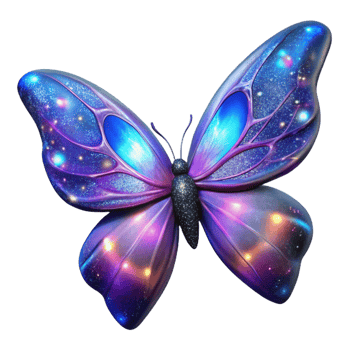 impressive contemporary Cosmic Butterfly Illustration premium png