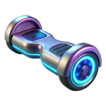 beautiful modern Futuristic Hoverboard 3D Render original png