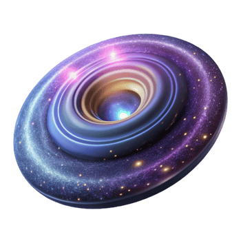 stunning modern Cosmic Galaxy 3D Illustration original png