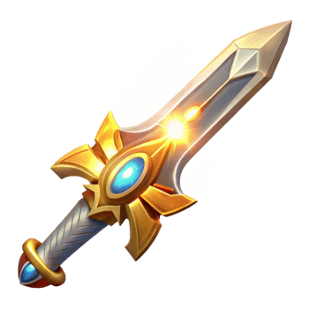 extraordinary creative Glowing Fantasy Sword Illustration high quality png