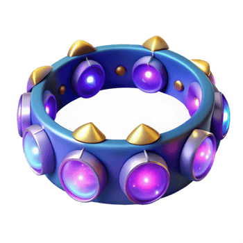 magnificent creative 3D Render Glowing Bracelet Fantasy Jewel premium png