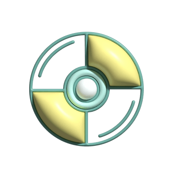 3D CD Disc Icon Modern Media Disk Symbol png