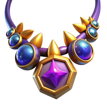 extraordinary traditional 3D Render of a Fantasy Necklace original png