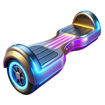 elegant rustic Futuristic Hoverboard 3D Render genuine png