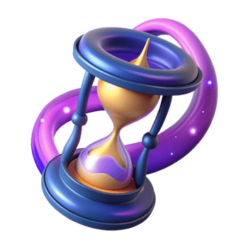beautiful traditional 3D Hourglass Abstract Background premium png