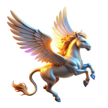 magnificent creative Majestic Pegasus 3D Illustration exclusive png
