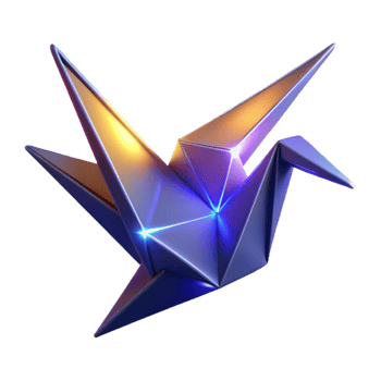 wonderful abstract 3D Origami Crane Abstract Background professional png