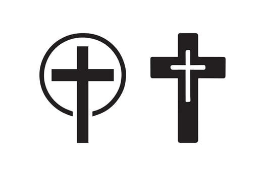 Cross icon illustration vector