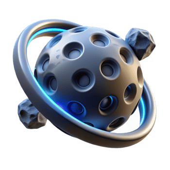 impressive abstract 3D Render Abstract Sphere with Orbit exclusive png