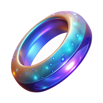 magnificent classic Glowing 3D Ring Abstract Background high quality png