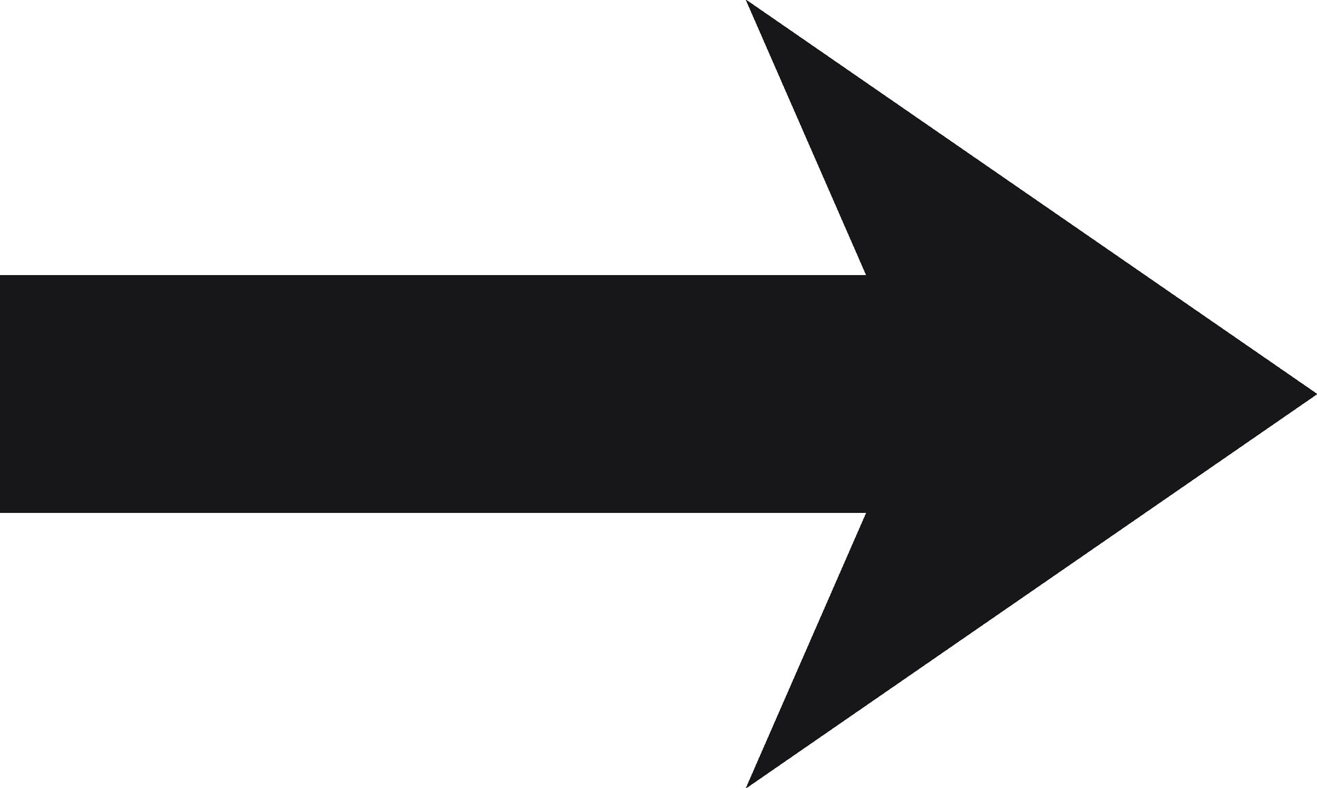 Simple black arrow pointing right against a clean white background, serving as an effective symbol for indicating direction, progress, and forward movement in various contexts vector