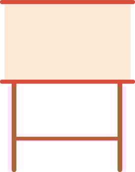 Empty projection screen standing on a tripod, poised for presentations, conferences, meetings, or home theater movie watching, offering a versatile display option for any setting vector