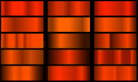Orange shiny gradient, metallic foil texture. High quality gradients. Shiny metallic background. Design element. vector