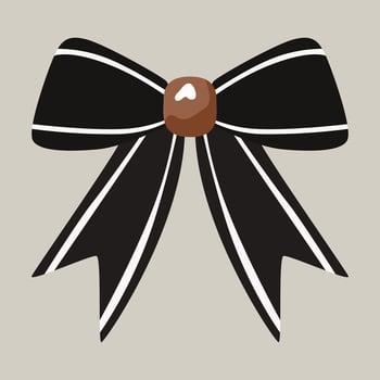 Illustration of Black Bow vector