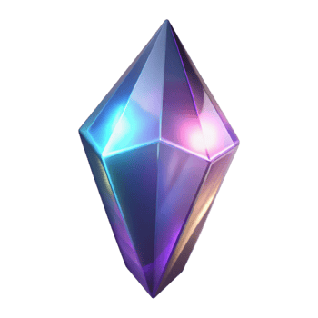 impressive creative Iridescent Gem 3D Render 4K png