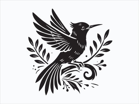 Unique Black Color Birds Silhouette for Crafts and Art vector