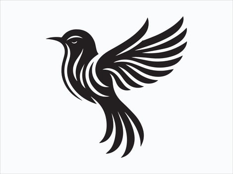 Black Color Birds Silhouette of Different Species vector