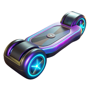 magnificent abstract Futuristic 3D Render of a Hoverboard detailed png
