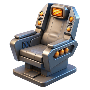 impressive creative Futuristic 3D Chair Render original png