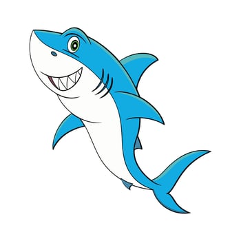 Cartoon shark design vector