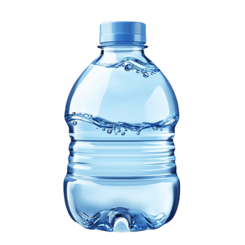 Clear Water Bottle on a Transparent Background png