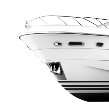 Luxury White Ship Bow Close-Up png