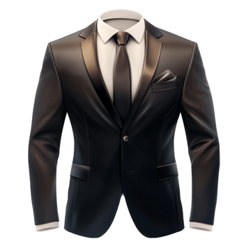 Classic Black Suit with Elegant png