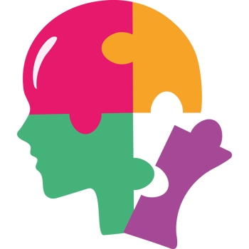puzzle pieces head shape png